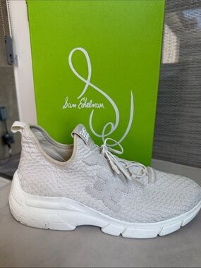Sam Edelman Cami Cream Knit Sneakers - Women's Size 8